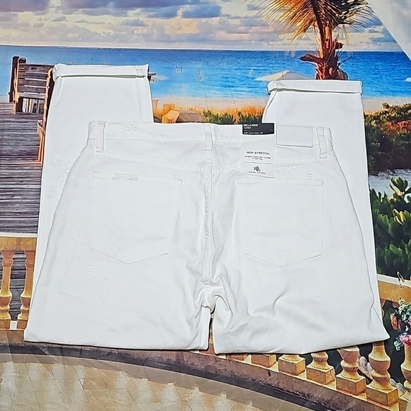 Lauren Ralph Lauren‎ High Waist White Jeans Size 14 New - Picture 6 of 7